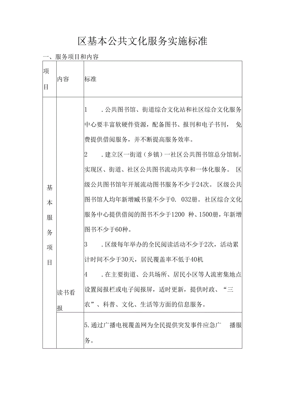 区基本公共文化服务实施标准.docx_第1页