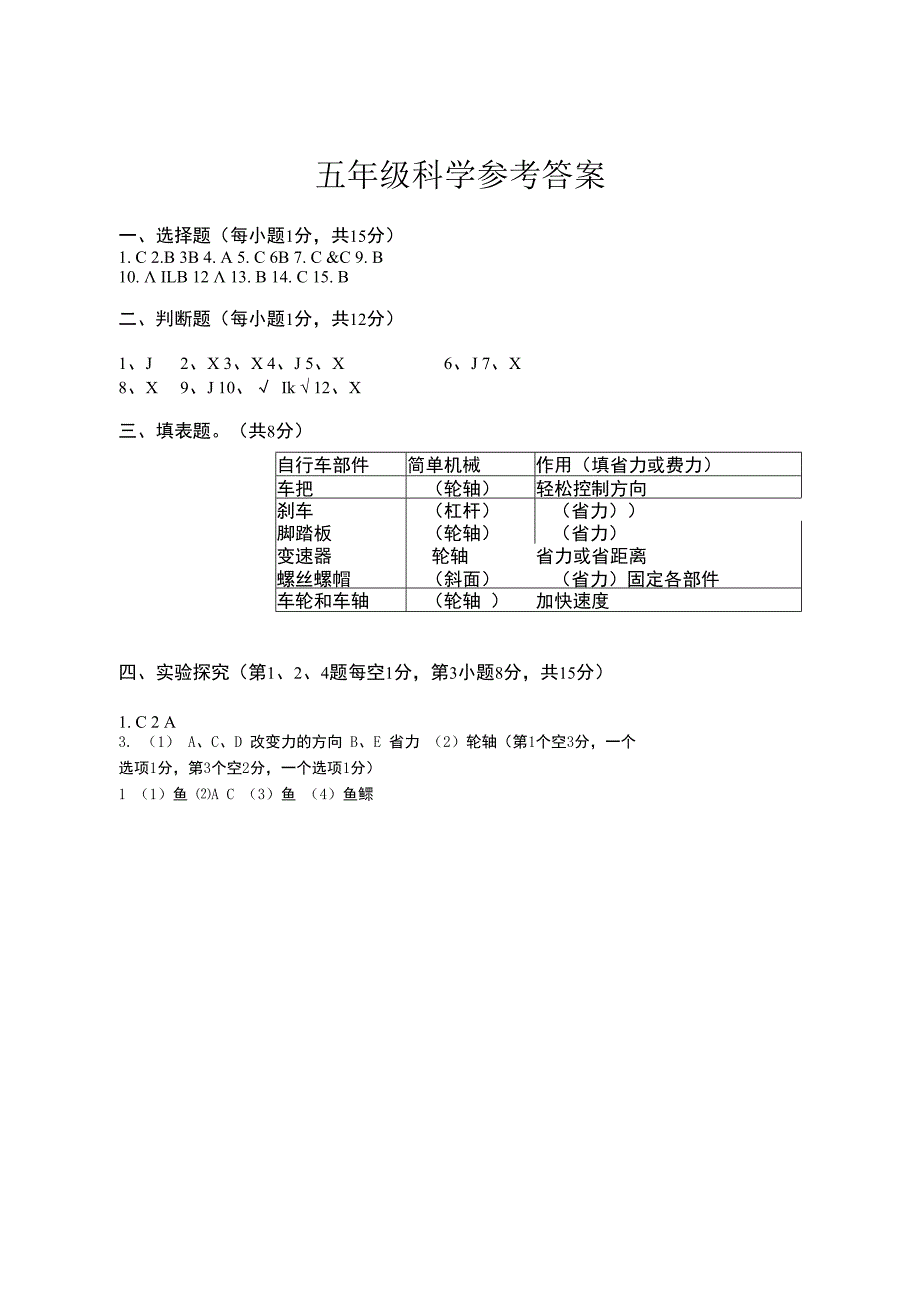 四川省广安市邻水县2022-2023学年五年级下学期期末考试科学试题.docx_第3页