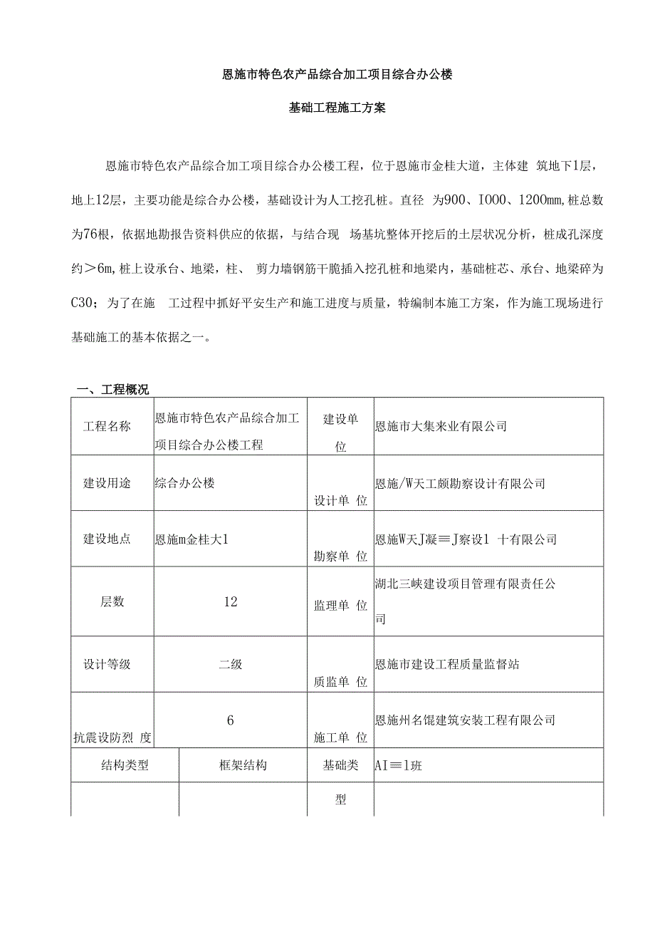 基础工程施工方案(人工挖孔桩)..docx_第2页