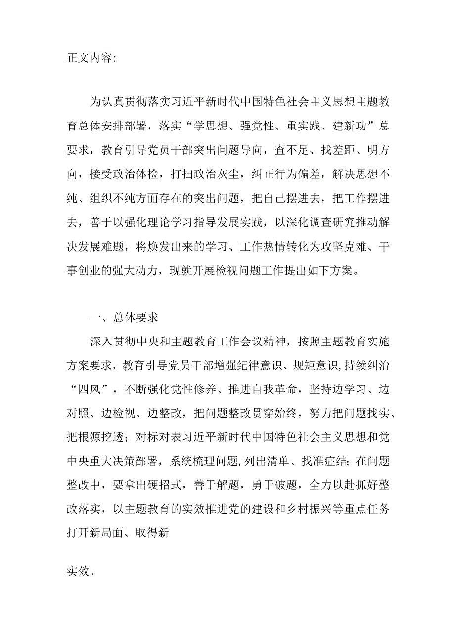 党委党组单位领导班子2023年主题教育问题检视整改工作方案.docx_第2页