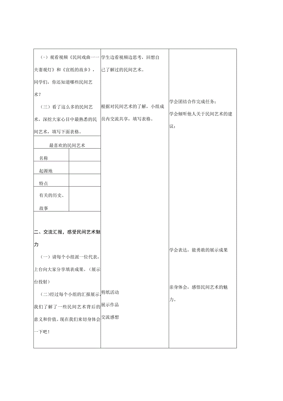 部编版四年级下册《多姿多彩的民间艺术》.docx_第3页