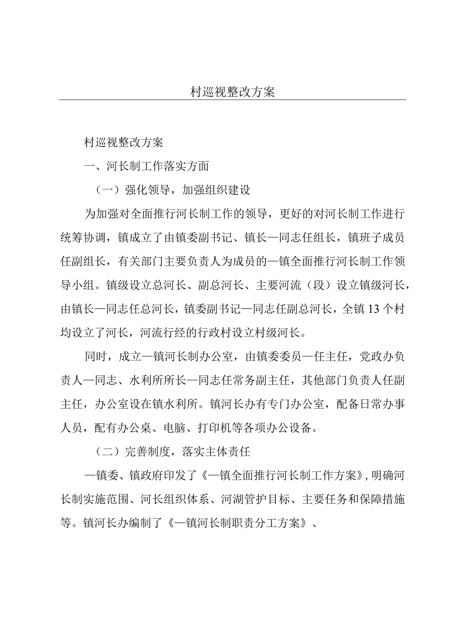 村巡视整改方案.docx_第1页