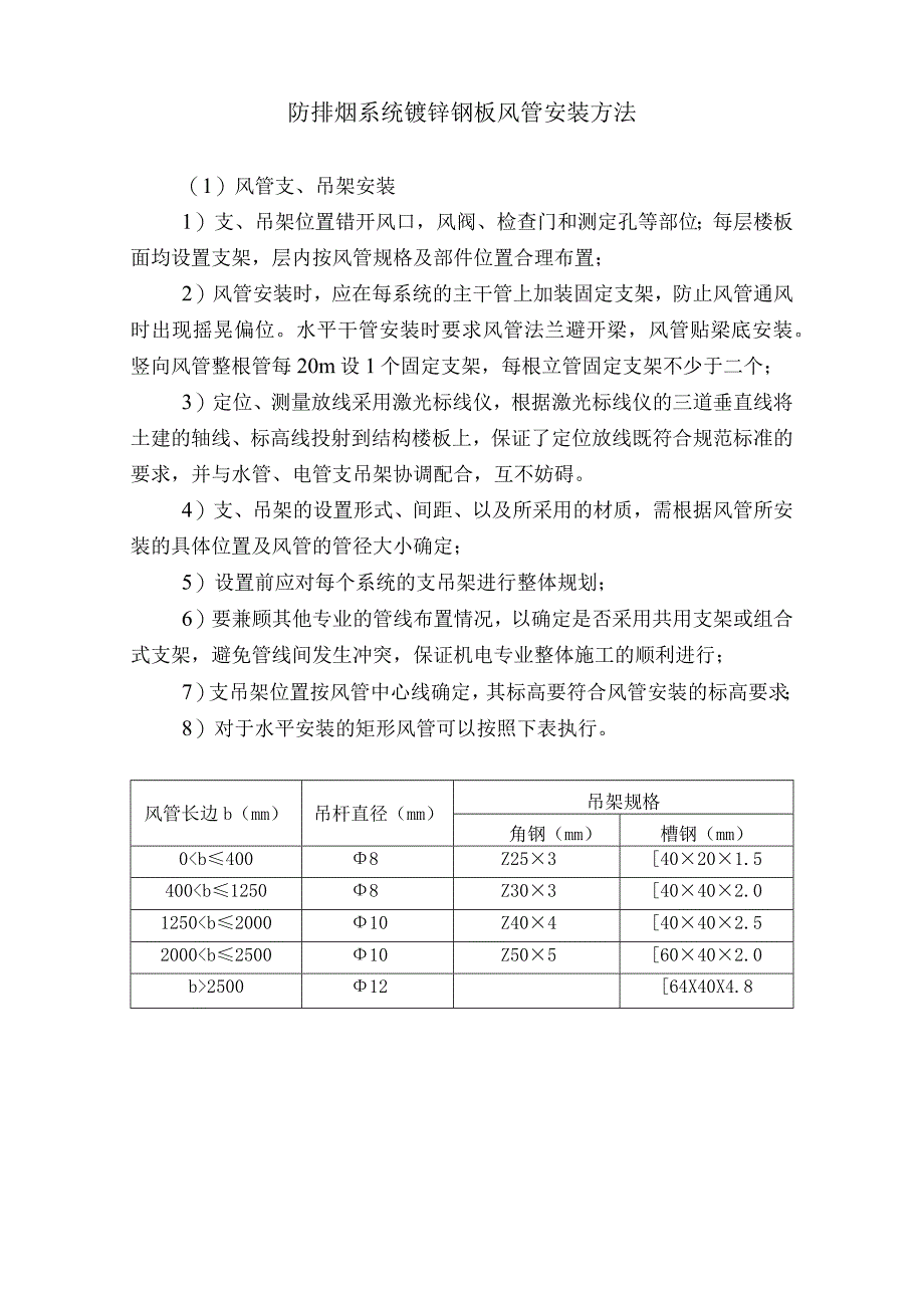 防排烟系统镀锌钢板风管安装方法.docx_第1页