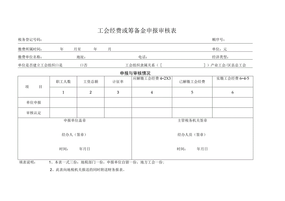 工会经费或筹备金申报审核表.docx_第1页