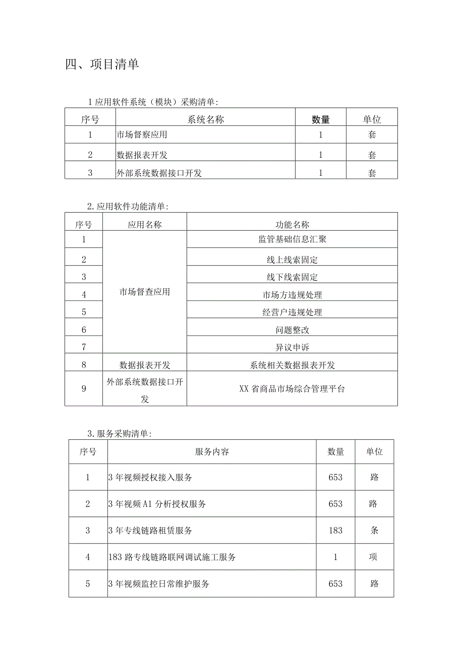 XX市市场监督管理局XX市场在线-商品市场智慧化应用项目二期采购需求.docx_第3页