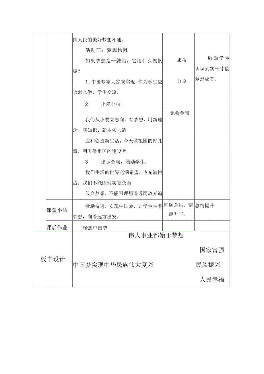 第一讲 伟大事业都始于梦想 教学设计（表格式）.docx_第3页