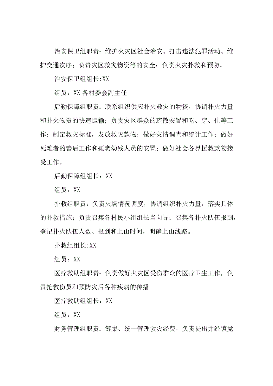 XX镇森林草原防灭火应急预案通知.docx_第3页