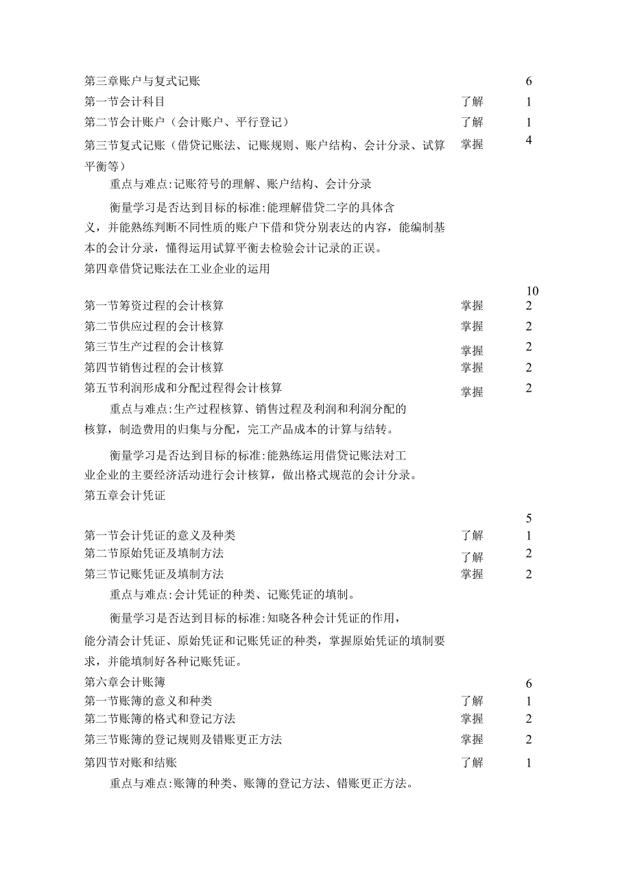 《基础会计》教学大纲.docx_第3页