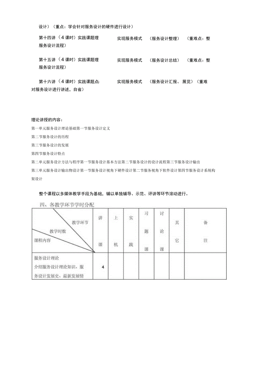 《服务设计》课程教学大纲.docx_第3页