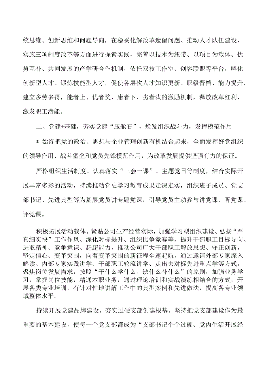 公司企业党建经验做法.docx_第2页