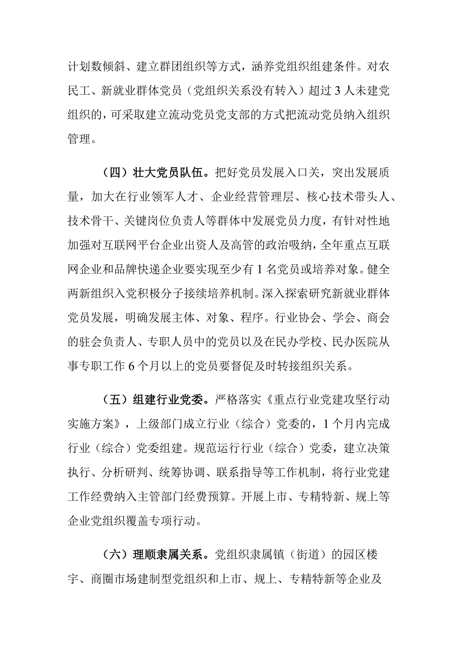 2023 年全县两新组织“两个覆盖”提质增效工作方案参考范文.docx_第3页