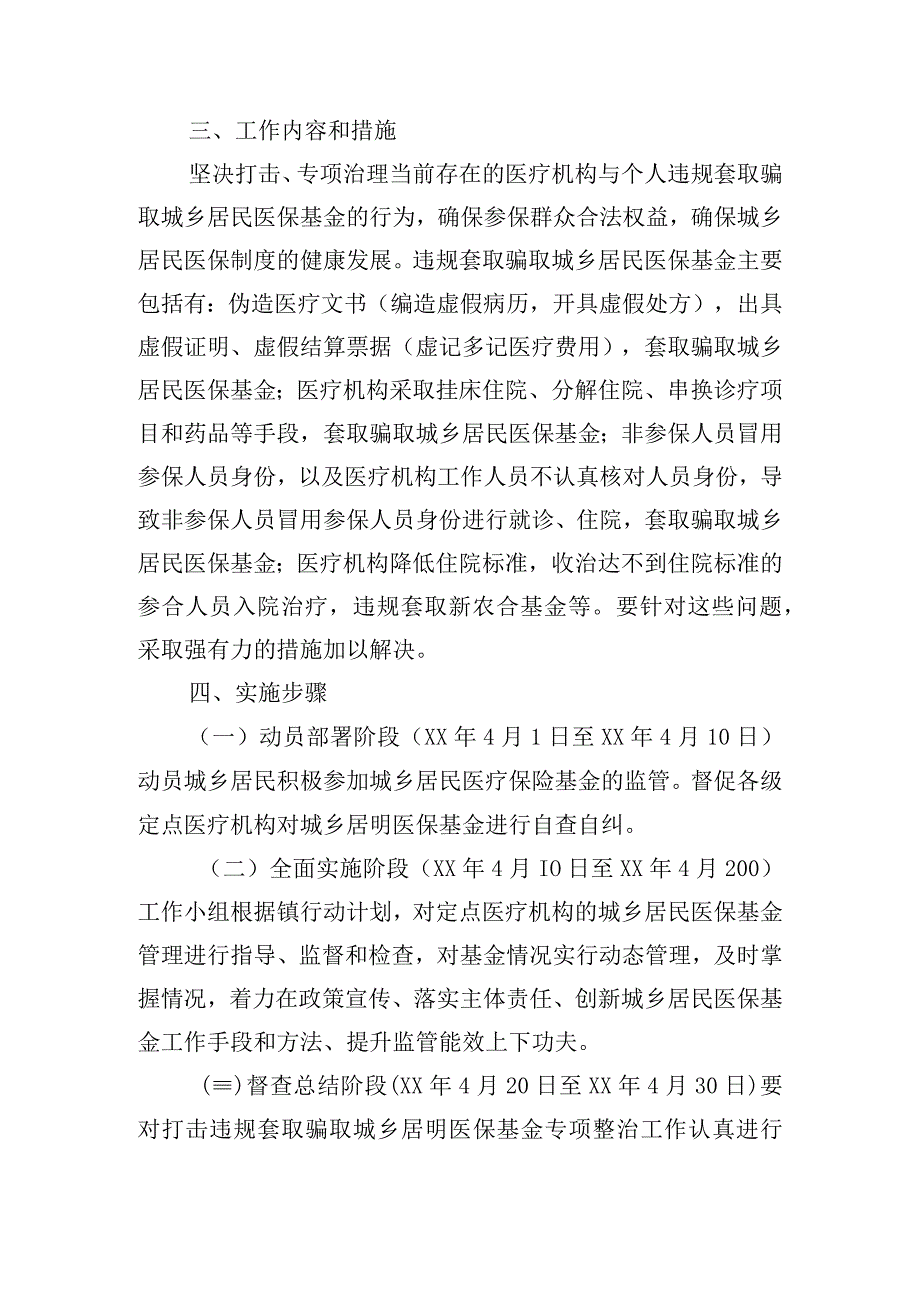 2023年打击违法违规使用医保基金专项整治行动实施方案.docx_第2页