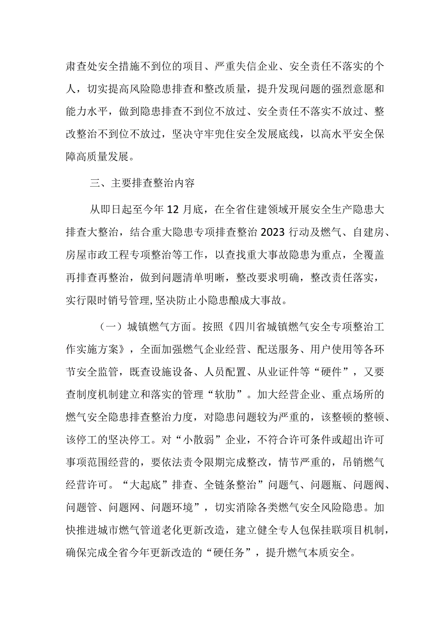 2023年全省住建领域安全生产隐患大排查大整治工作实施方案.docx_第2页