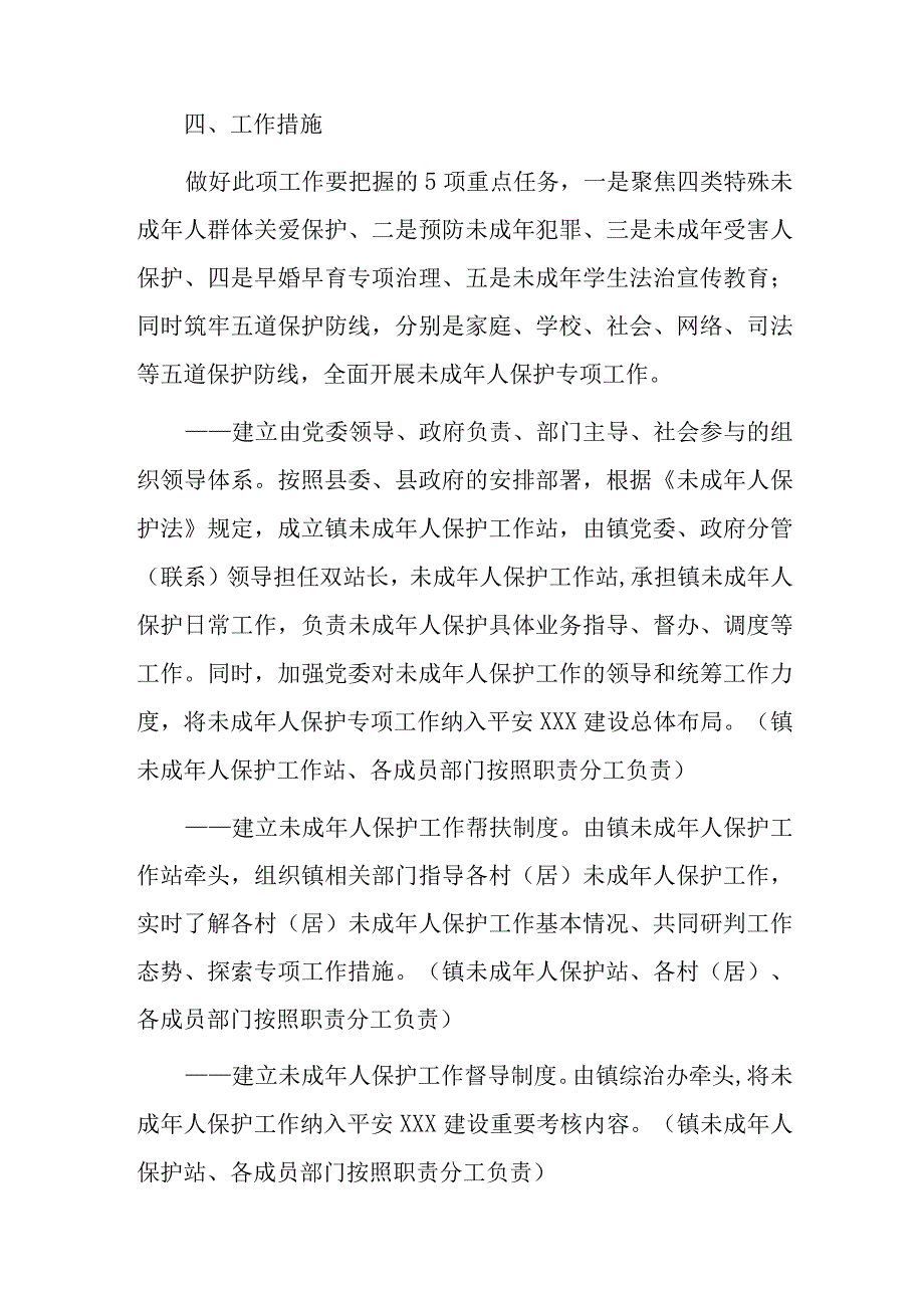 xxx镇未成年人保护专项工作实施方案.docx_第3页