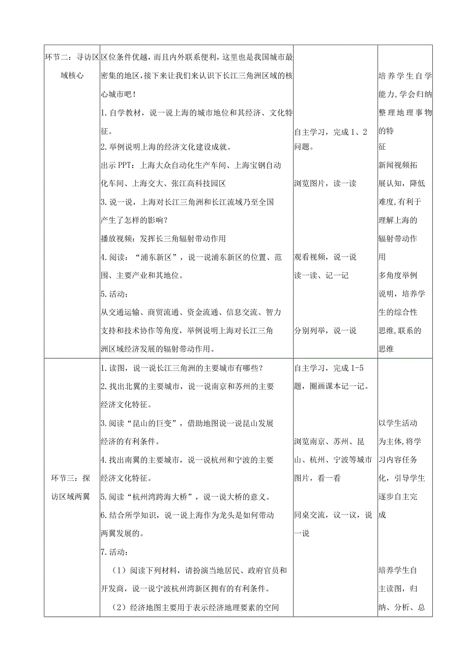 23春湘教版八下第七章第4节《长江三角洲区域的内外联系》教案.docx_第3页