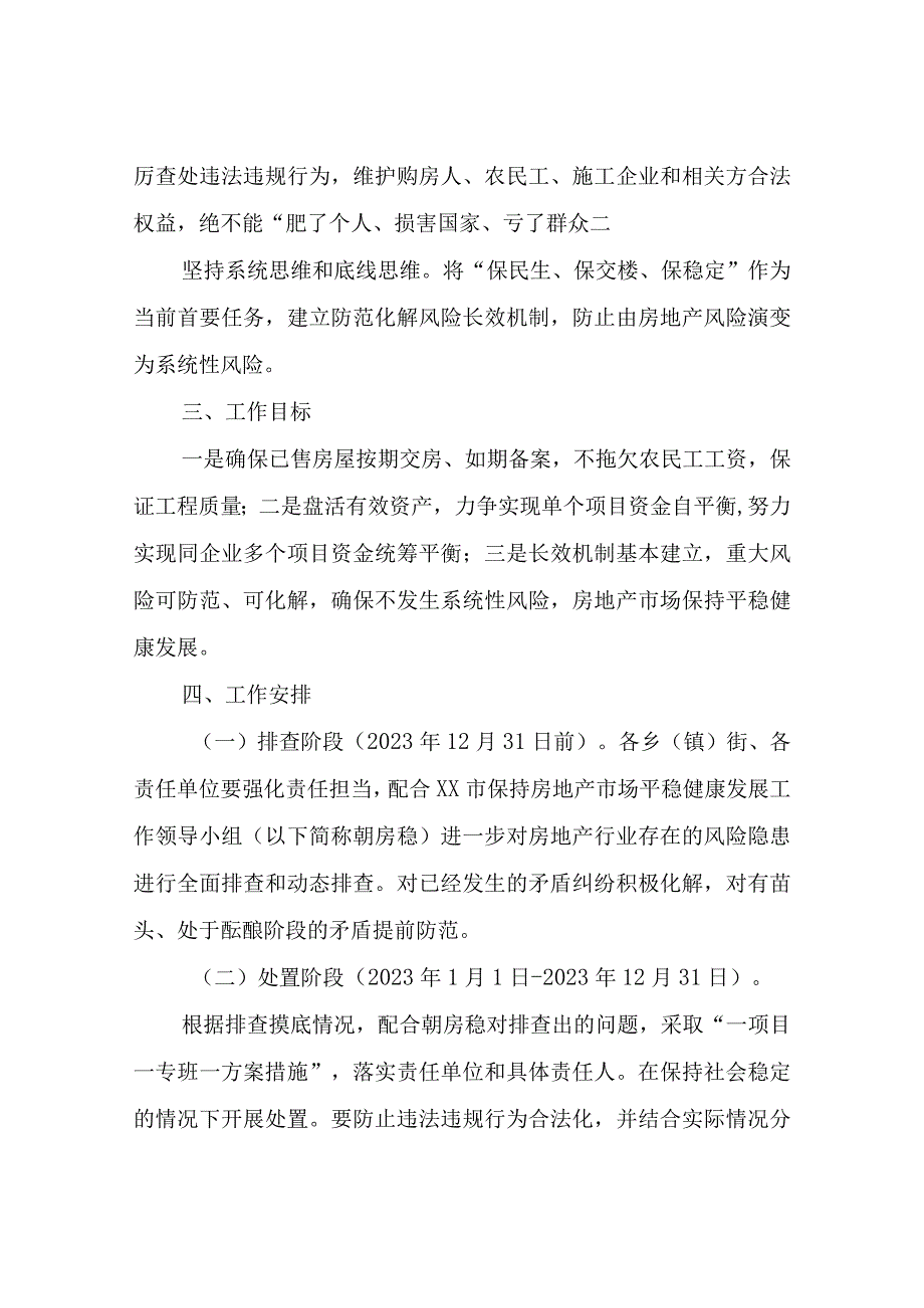 XX区防范化解房地产项目逾期烂尾风险工作实施方案.docx_第2页