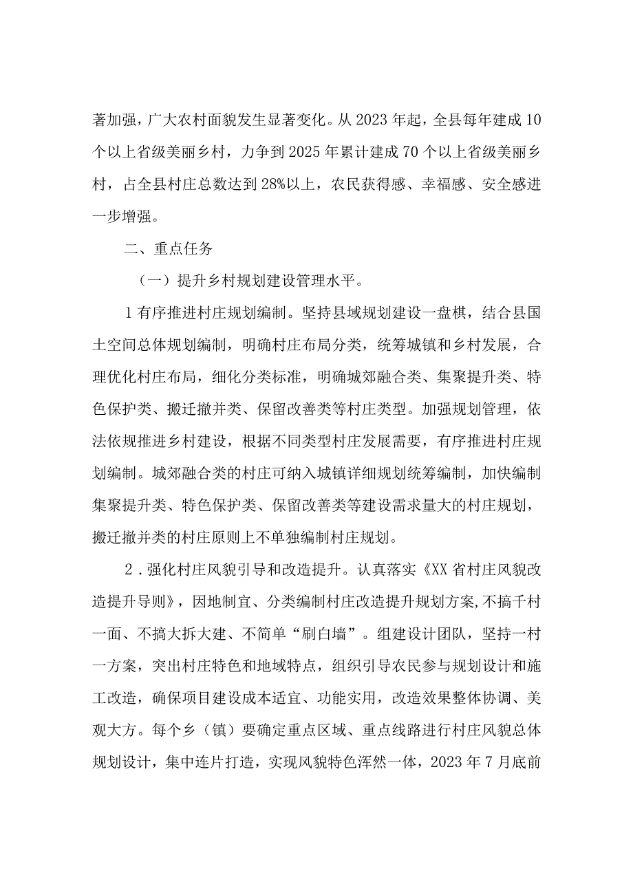 XX县乡村建设行动实施方案.docx_第2页