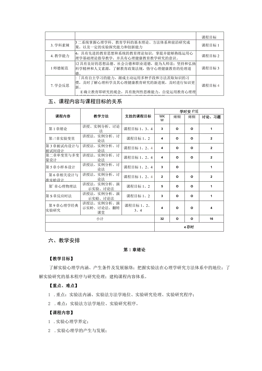 《实验心理学》本科课程教学大纲.docx_第2页