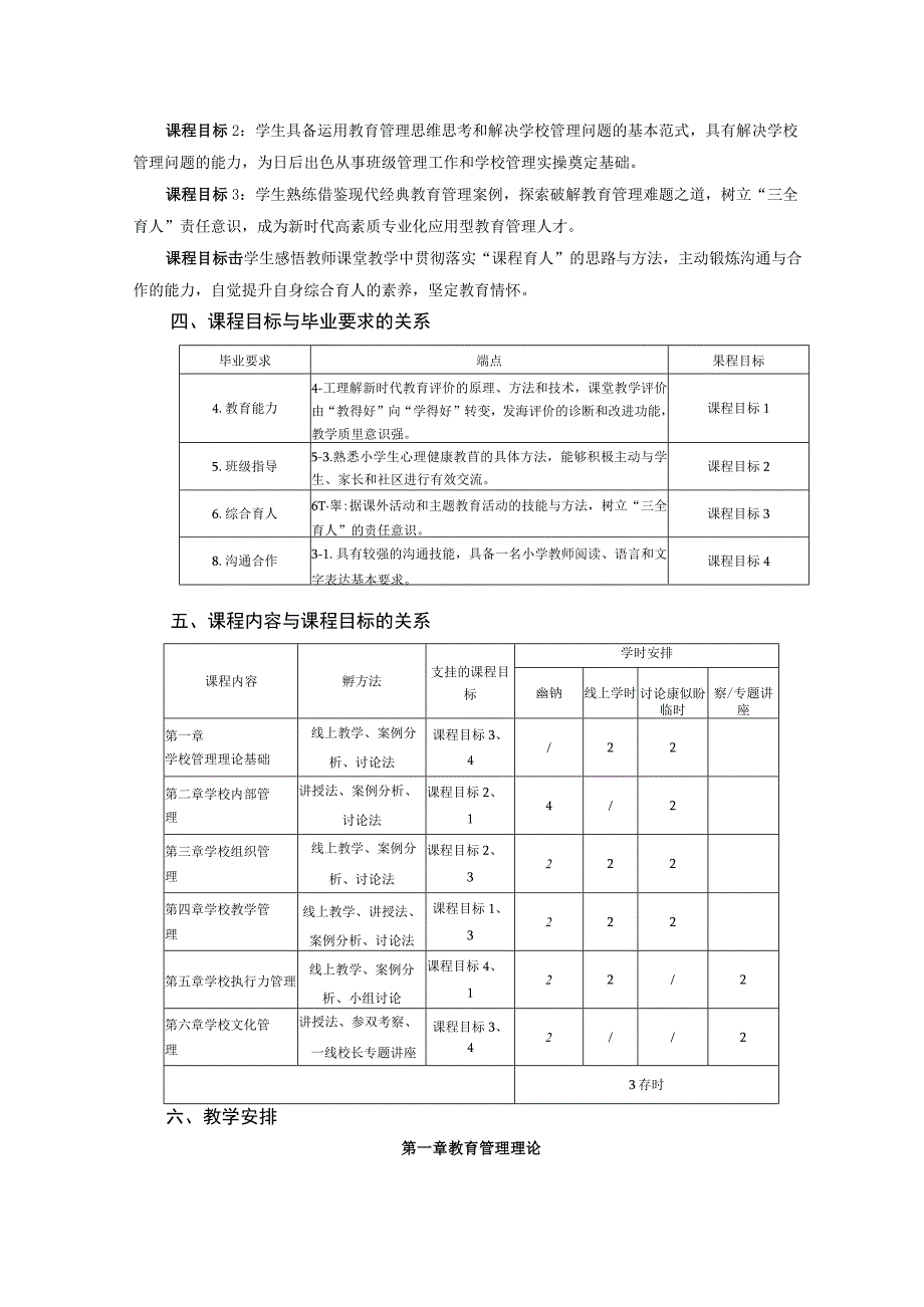 《学校管理学》本科课程教学大纲.docx_第2页