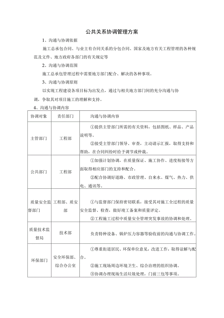 公共关系协调管理方案.docx_第1页