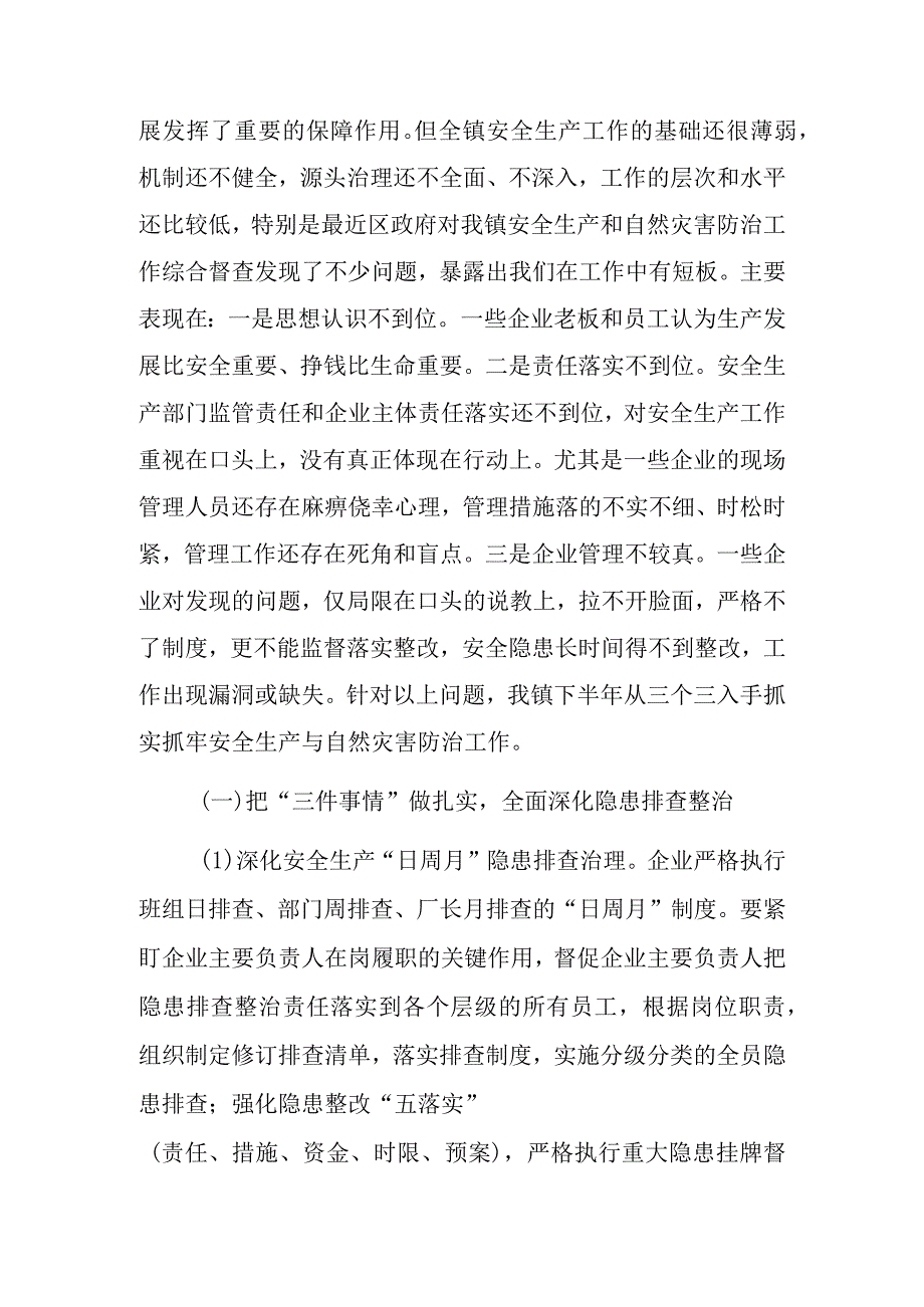 XX镇安全生产和自然灾害防治工作汇报.docx_第2页