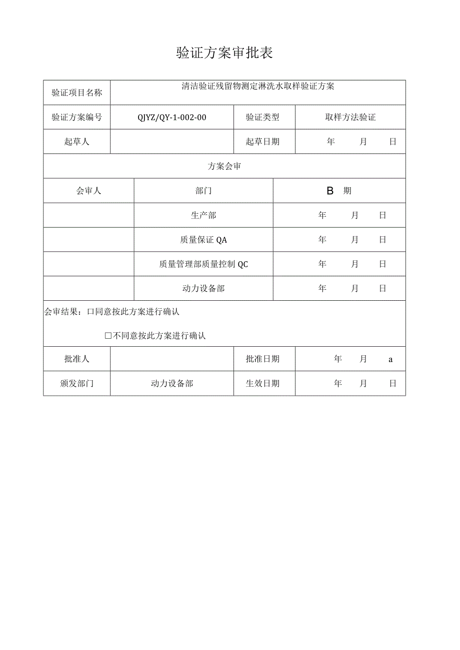 【最新】药品生产清洁验证残留物测定淋洗水取样回收率验证方案及验证报告（全套通用版）.docx_第2页