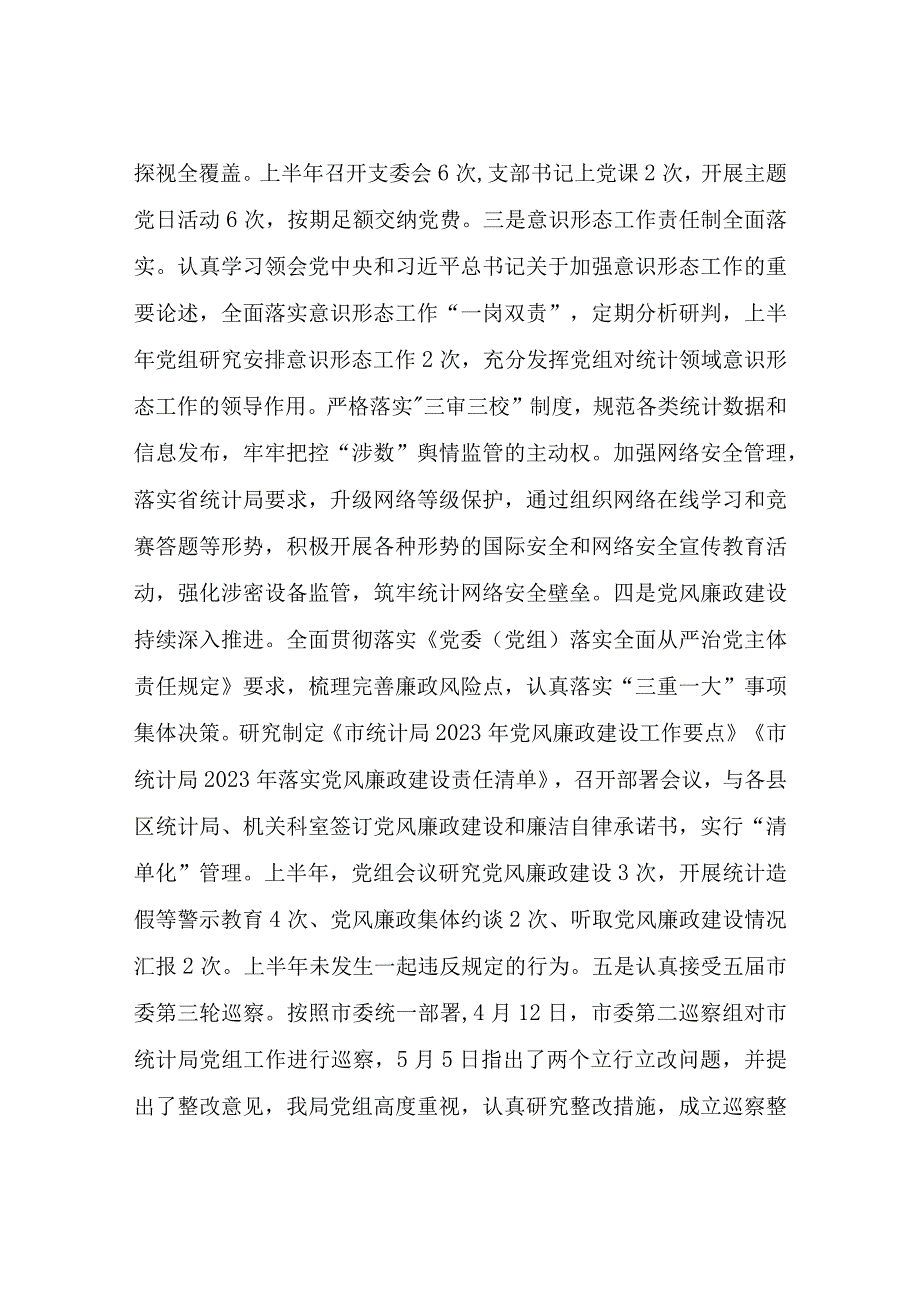 XX市统计局2023年上半年统计工作总结.docx_第2页