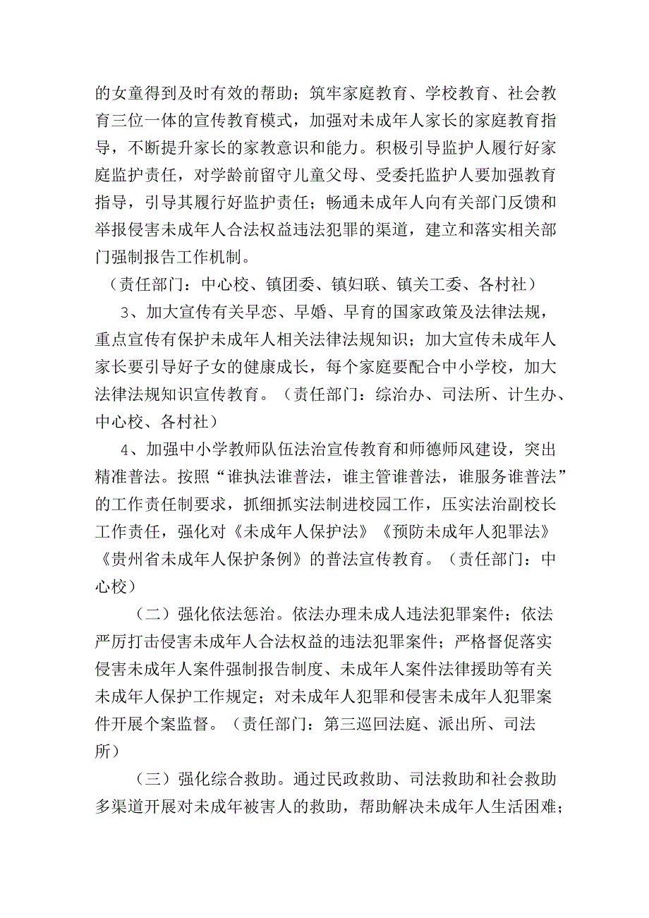 xx镇未成年人保护专项行动工作方案.docx_第3页