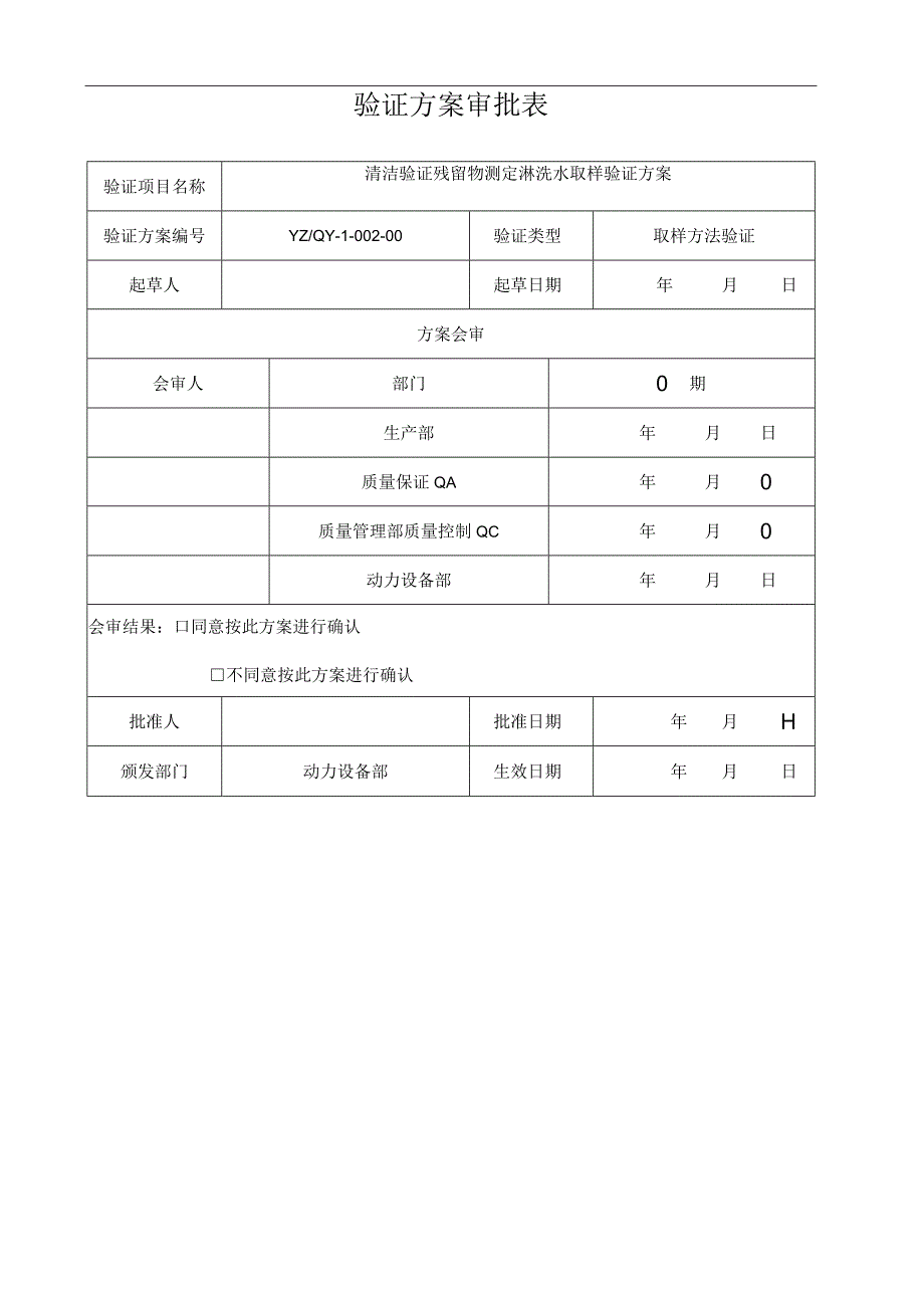 【最新】药品生产清洁验证残留物测定淋洗水取样回收率验证方案.docx_第2页