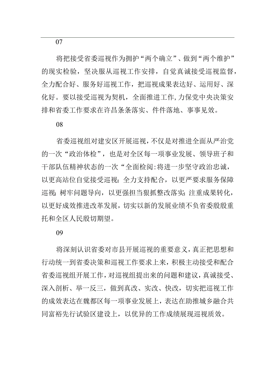 被巡视党组织在巡视反馈会上的表态发言汇编（33篇）.docx_第3页