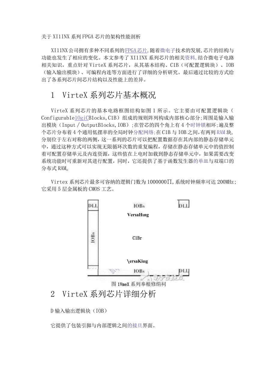 关于XILINX系列FPGA芯片的架构性能剖析.docx_第1页