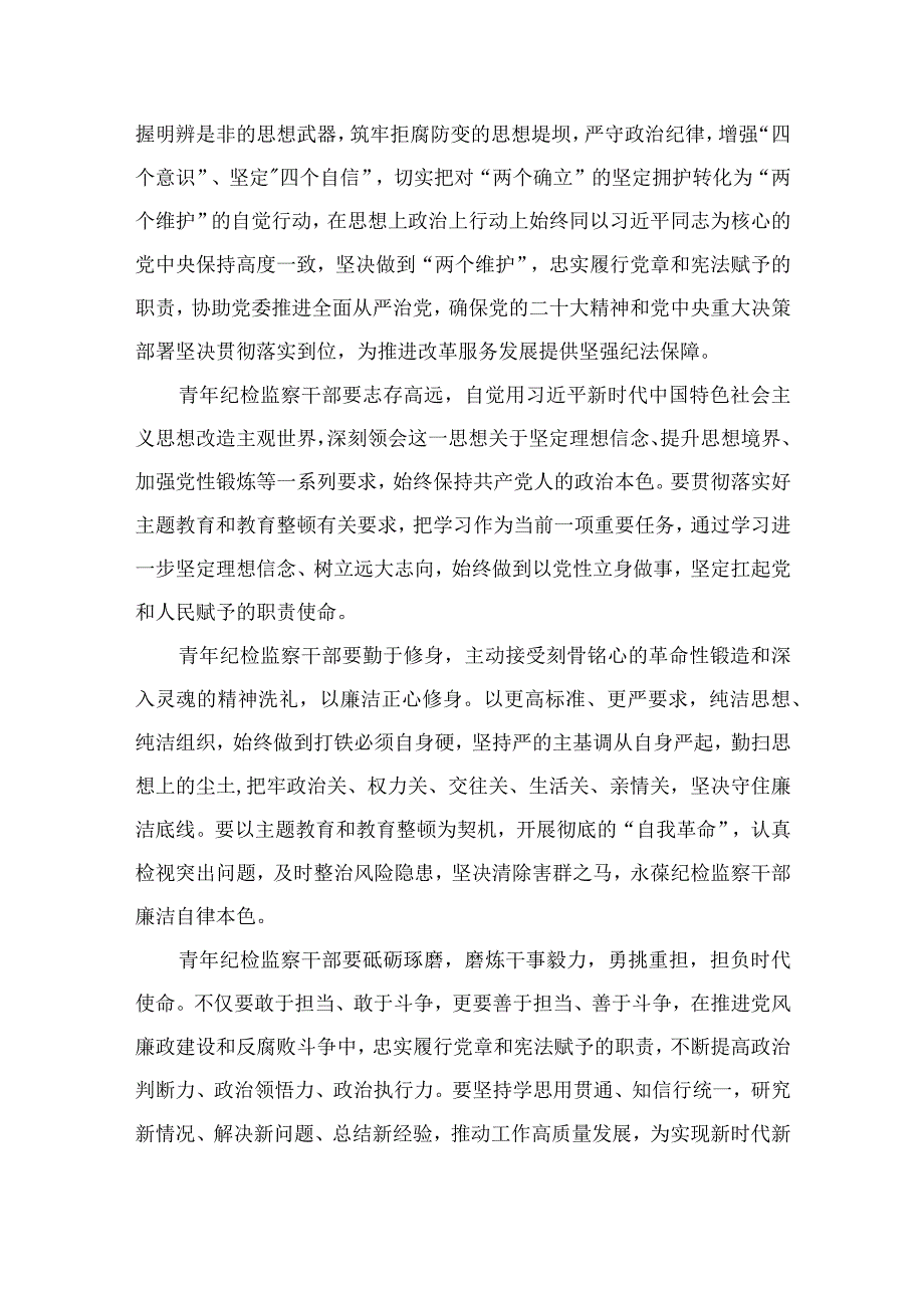 纪检监察干部在纪检监察干部队伍教育整顿研讨交流会上的发言提纲（共7篇）.docx_第3页