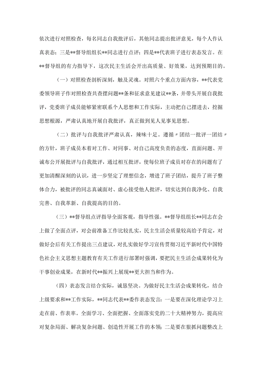 第一批主题教育专题民主生活会召开情况报告.docx_第3页