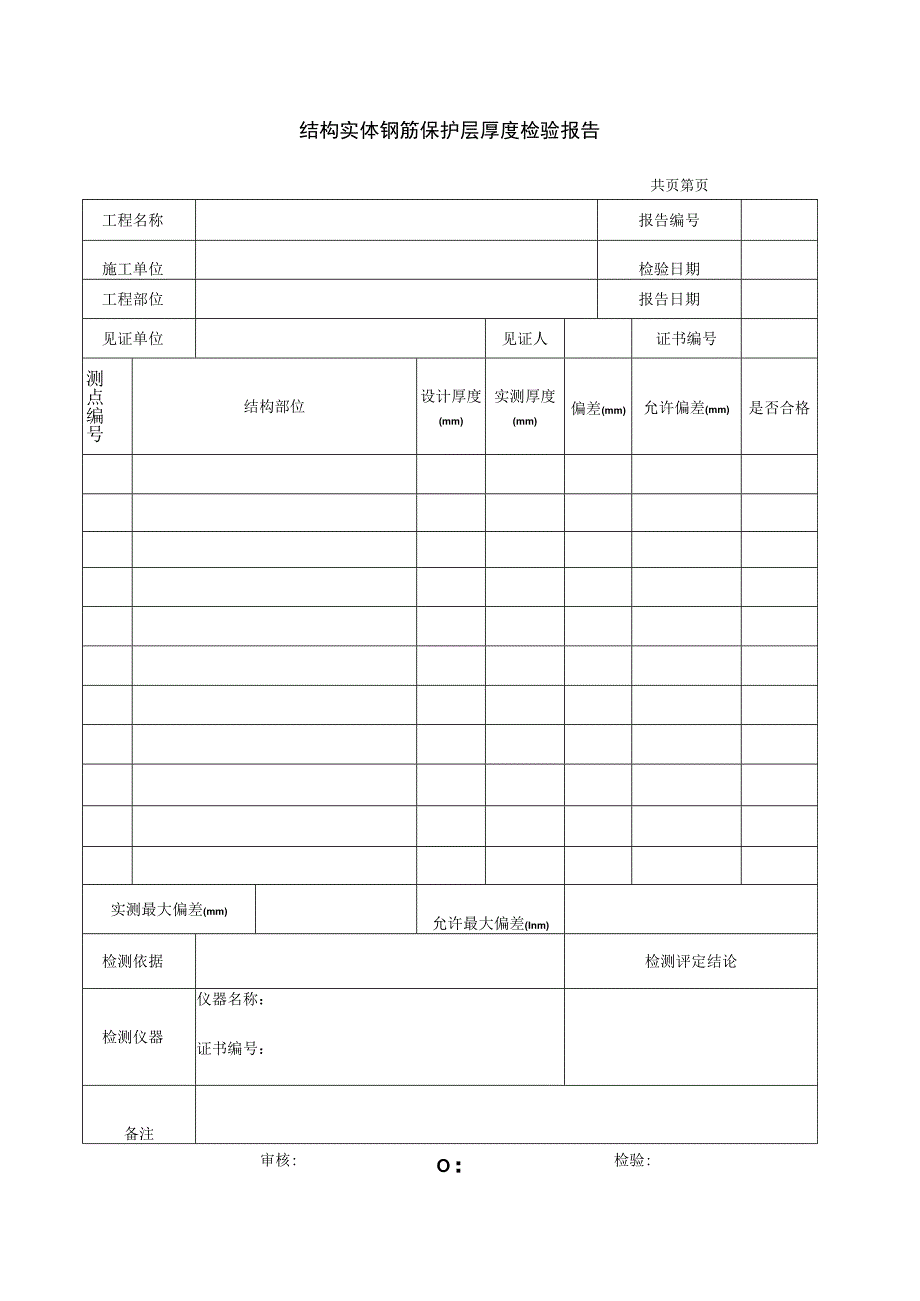 结构实体钢筋保护层厚度检验报告.docx_第1页