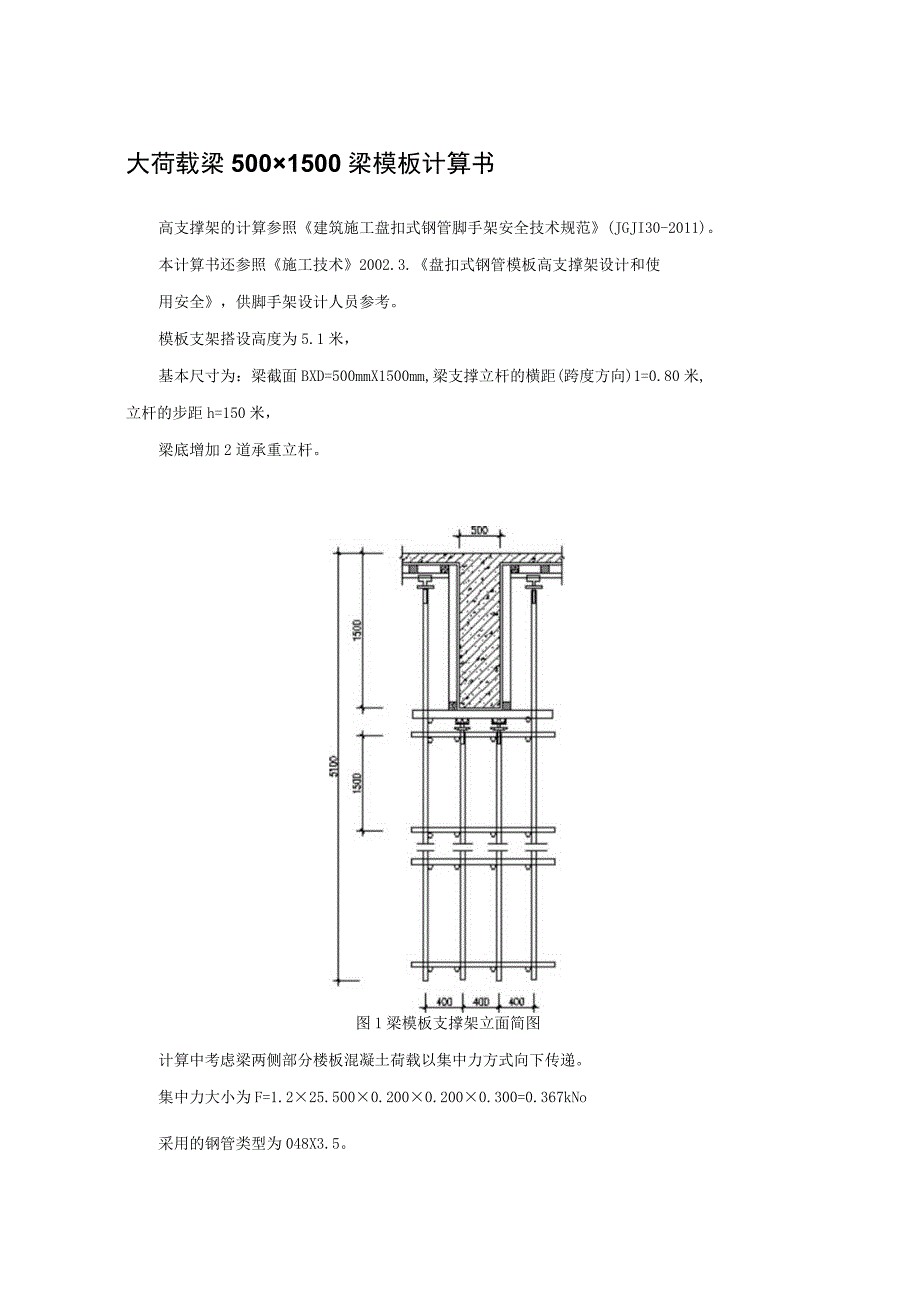 大荷载梁500×1500梁模板计算书.docx_第1页