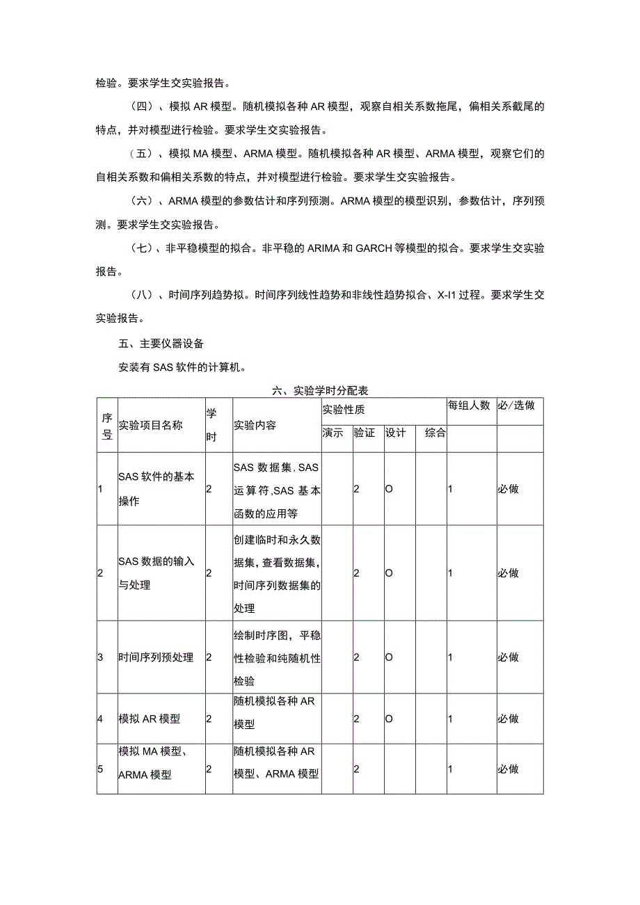 金融时间序列实验教学大纲.docx_第2页