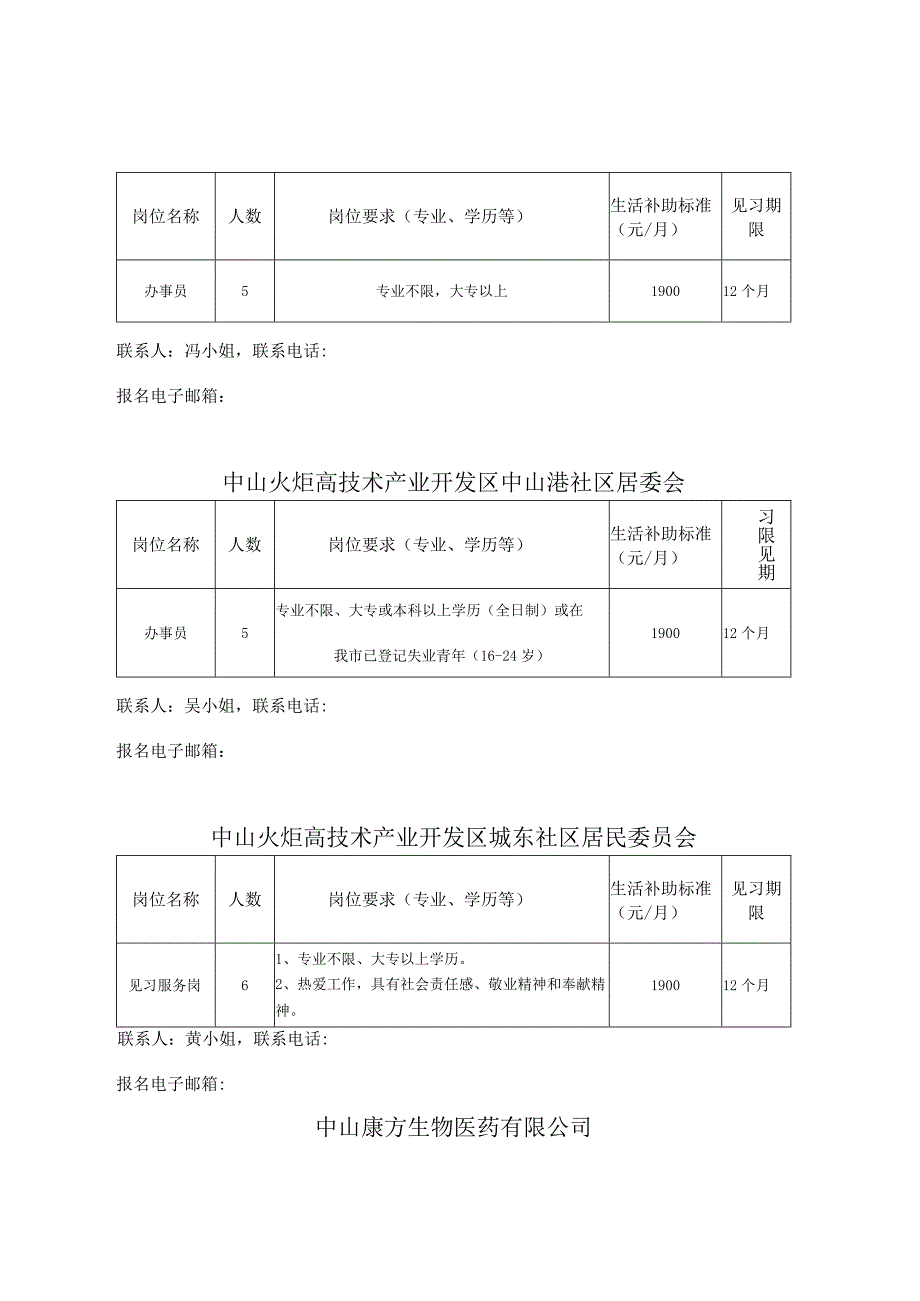 高校毕业生就业见习招募岗位明细表.docx_第3页