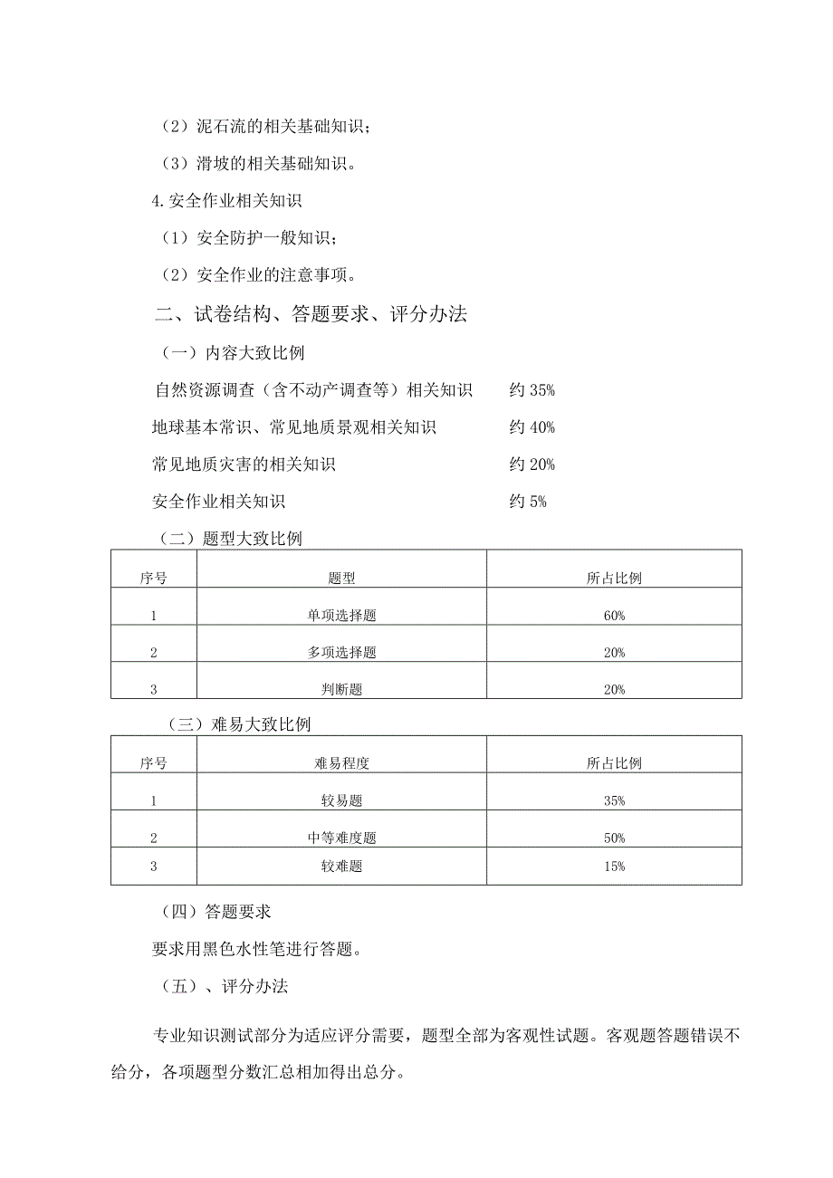 国土资源调查与管理专业技能考试大纲及样卷.docx_第3页