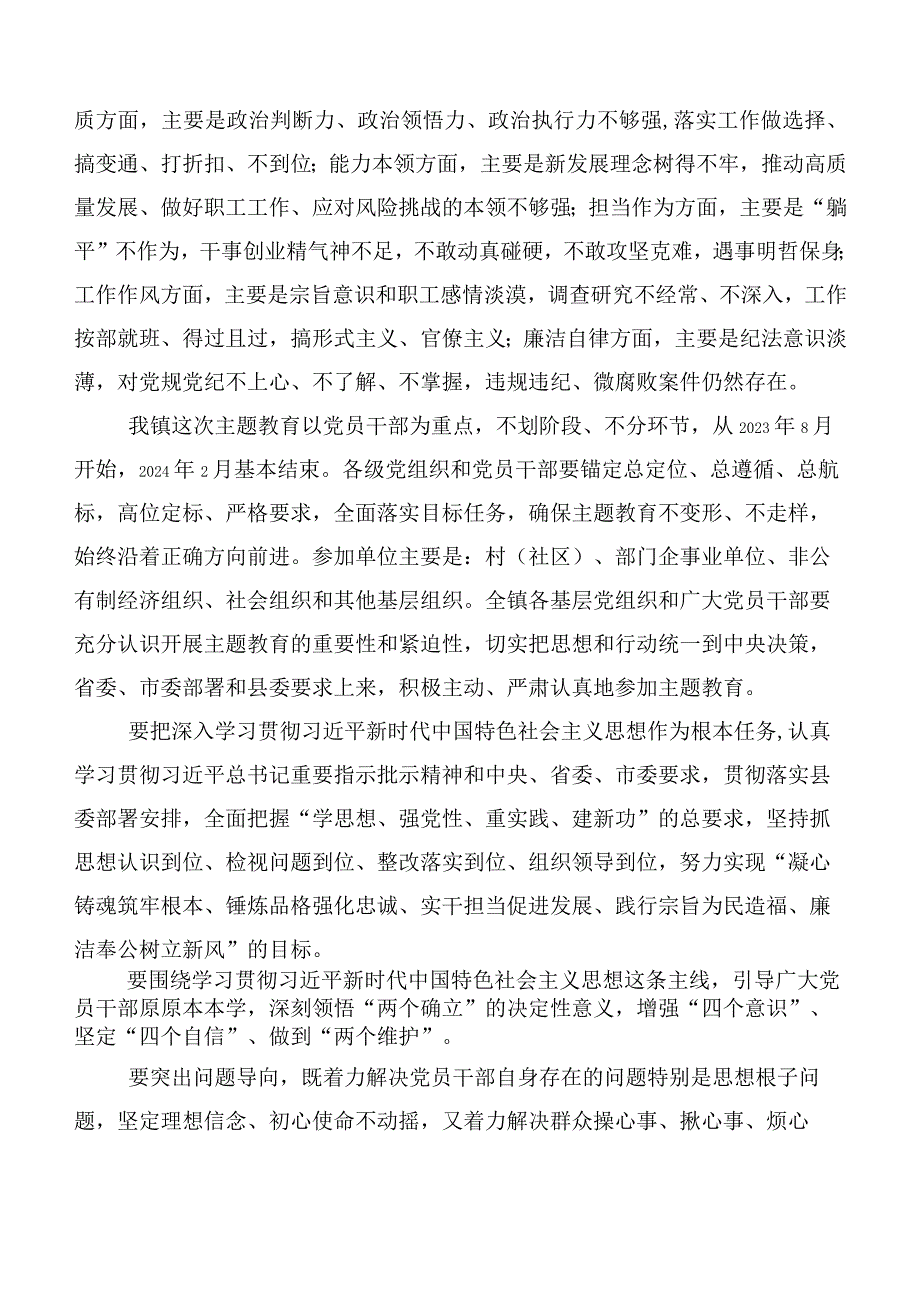 共10篇2023年第二批主题教育（实施方案、讲话提纲）.docx_第2页