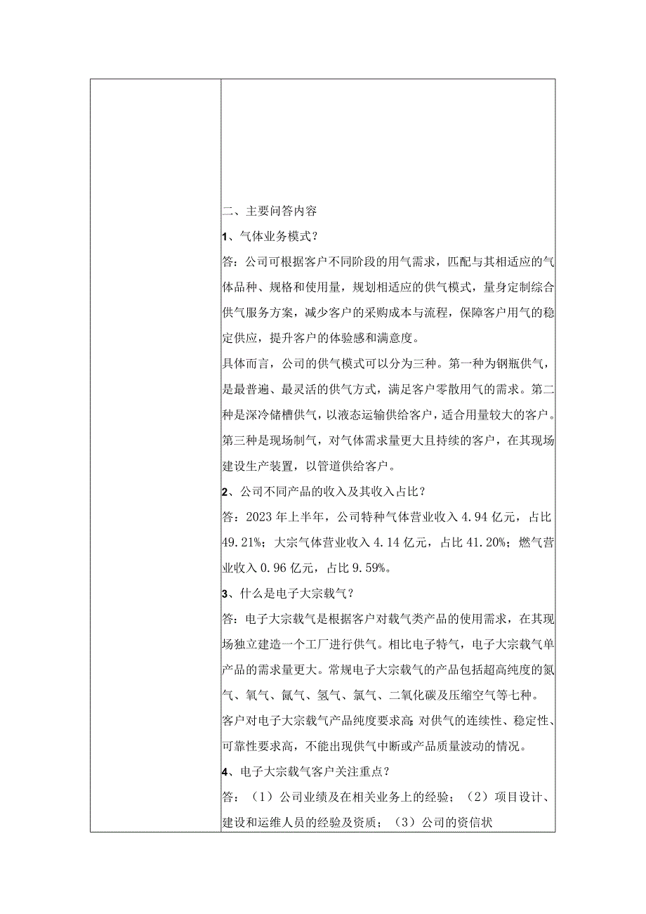 金宏气体股份有限公司投资者关系活动记录表.docx_第2页