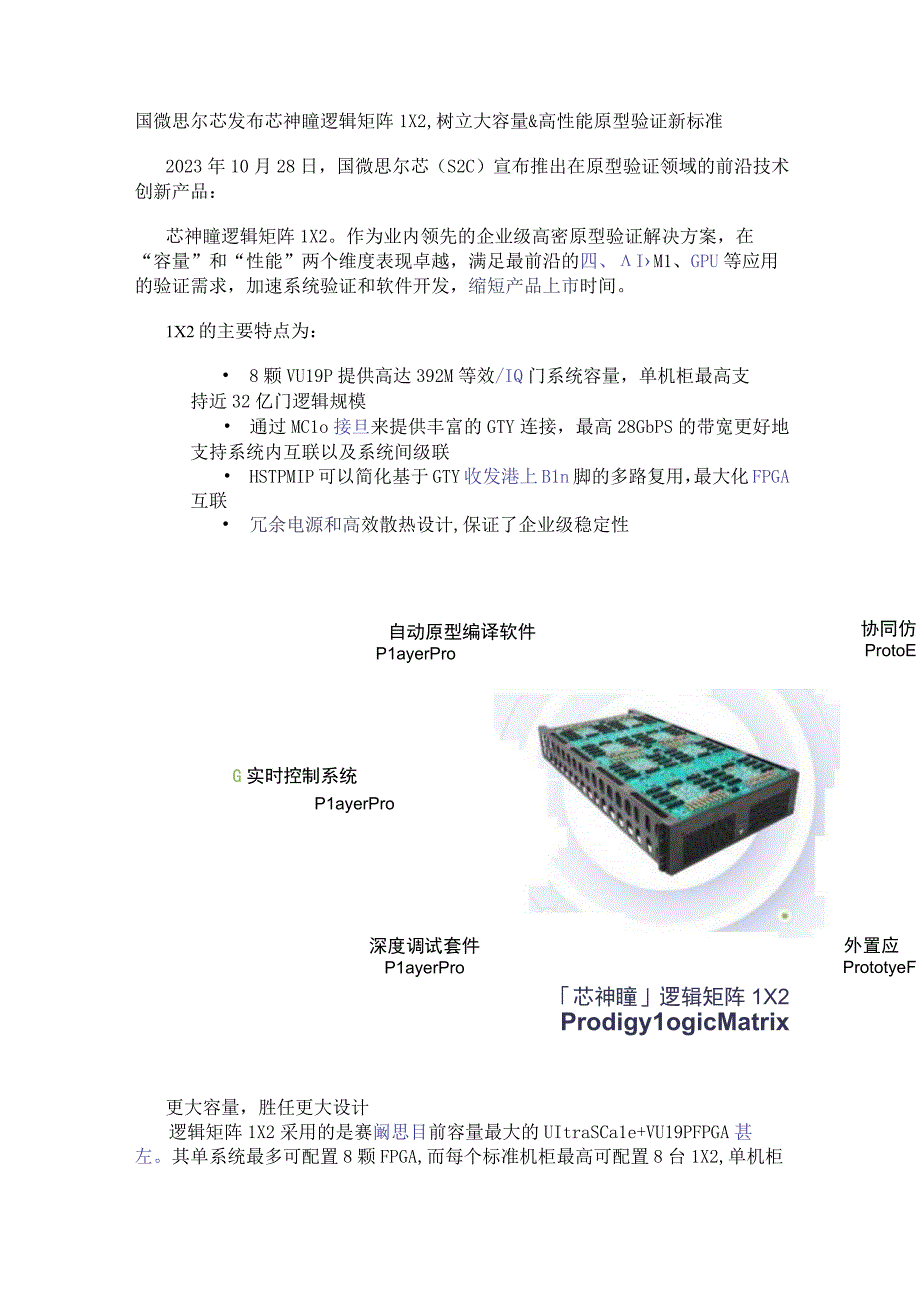 国微思尔芯发布芯神瞳逻辑矩阵LX2树立大容量&高性能原型验证新标准.docx_第1页