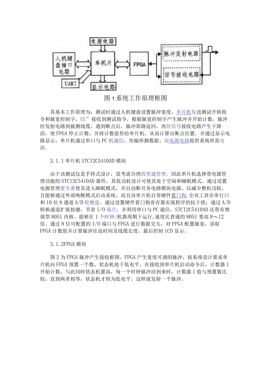 基于单片机STC12C5410AD和FPGA模块实现光缆断点测试仪的设计.docx_第2页