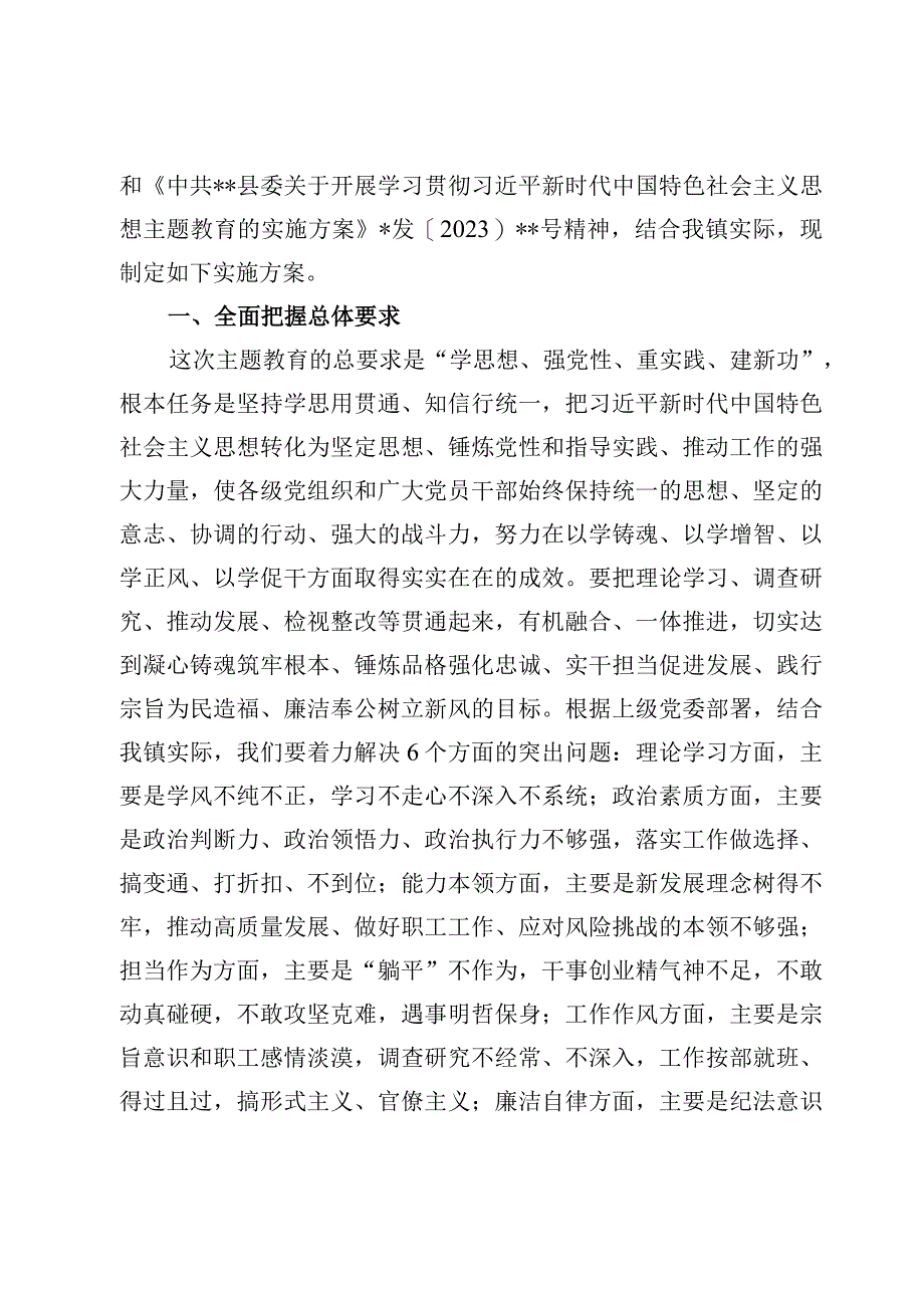 （7篇）2023主题教育实施方案及讲话提纲范文.docx_第2页