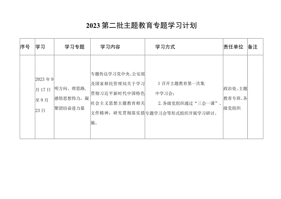 （7篇）第二批主题教育学习计划、实施方案及讲话稿.docx_第2页