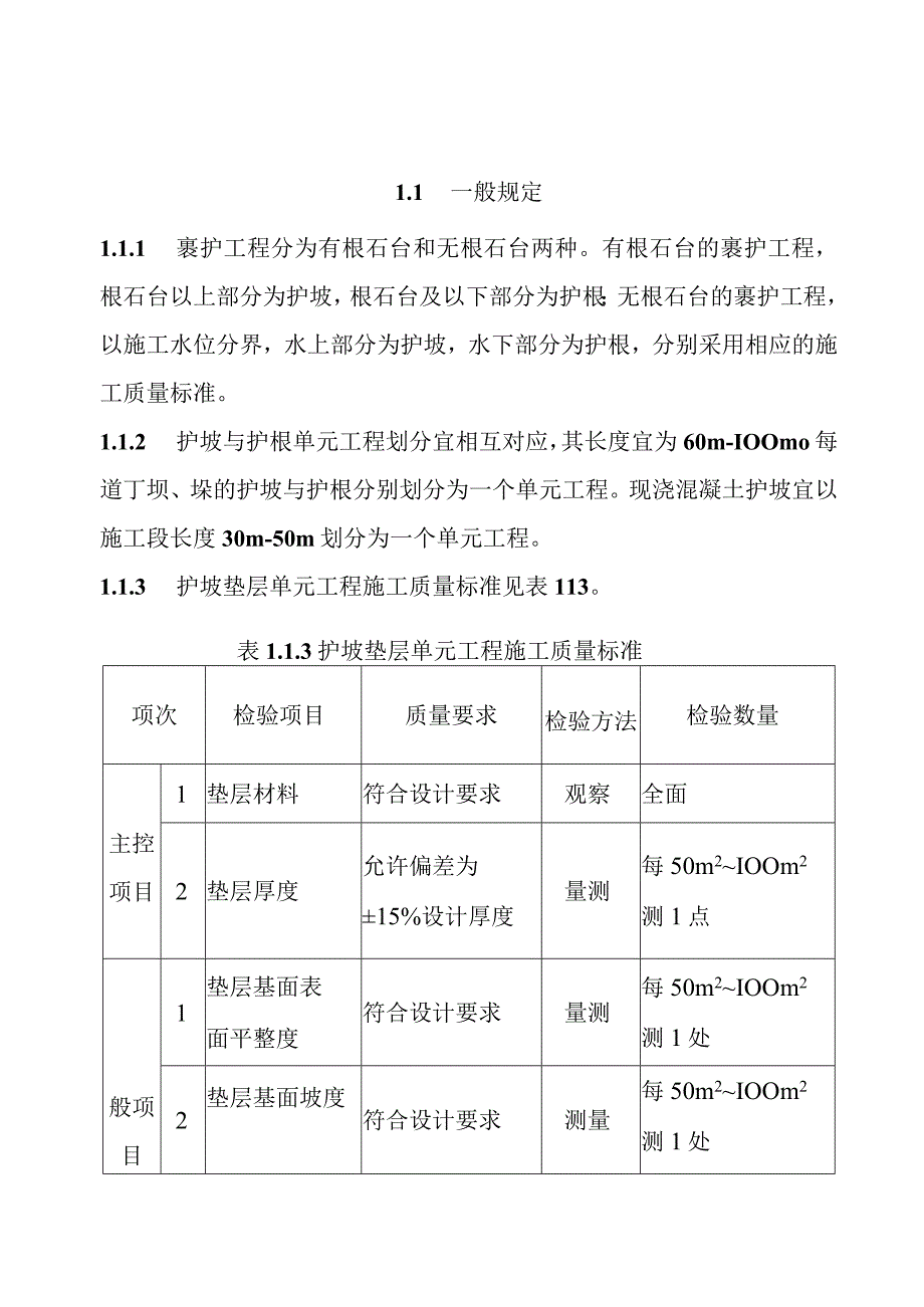 黄河防洪工程裹护工程单元工程施工质量标准.docx_第1页