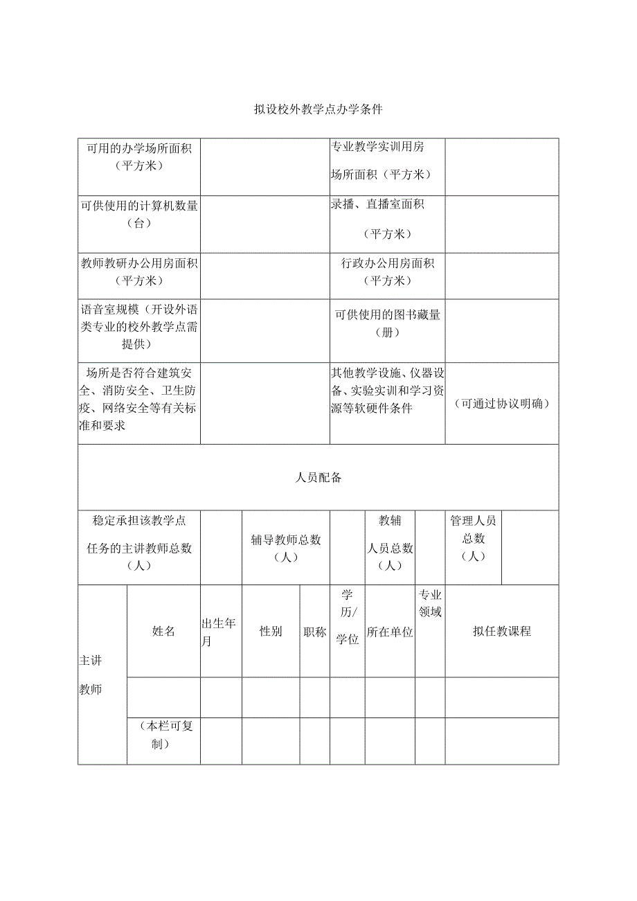 黑龙江省高等学历继续教育校外教学点备案表.docx_第3页