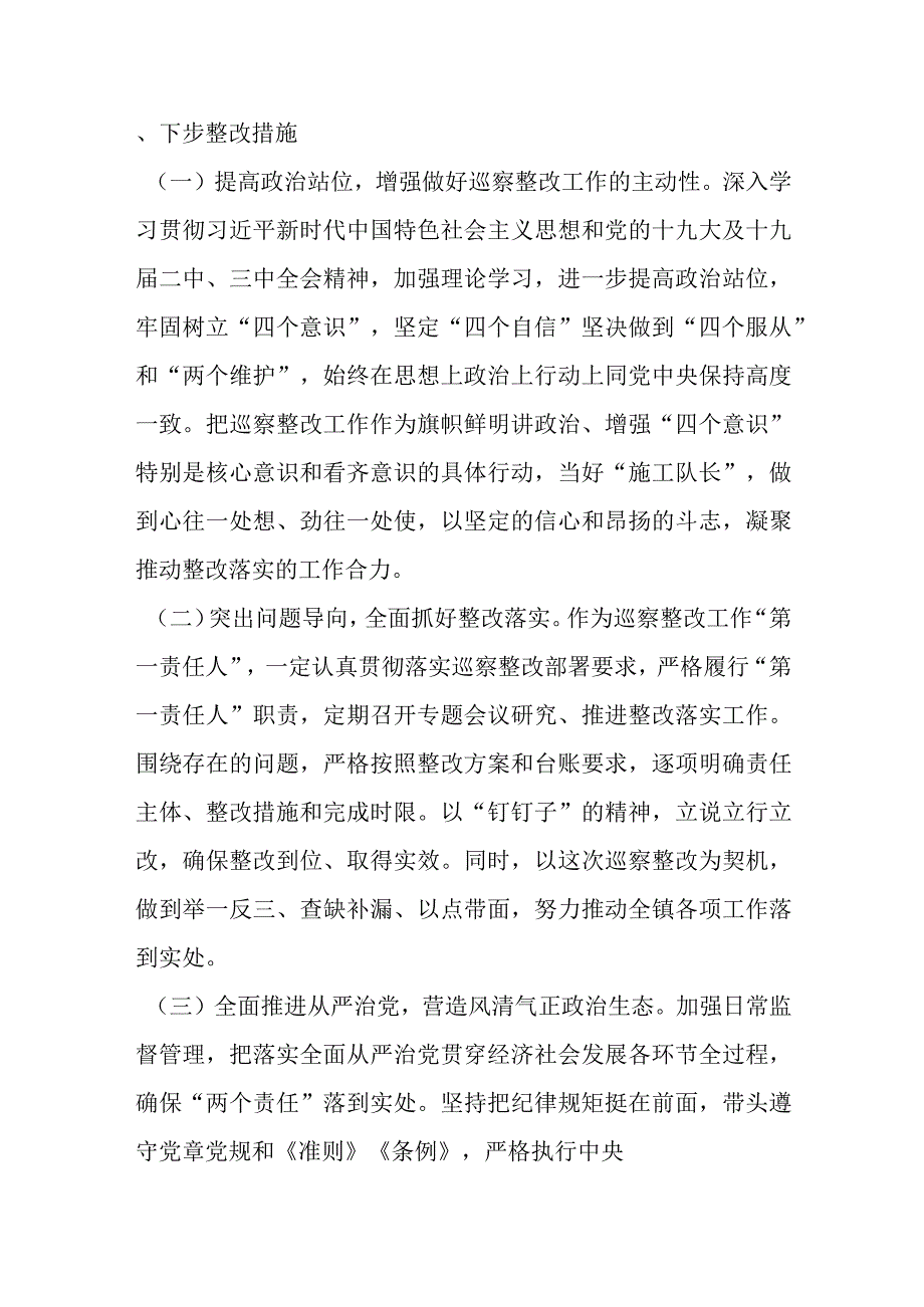 （3篇）巡视整改专题民主生活会整改措施落实情况范文范文.docx_第3页