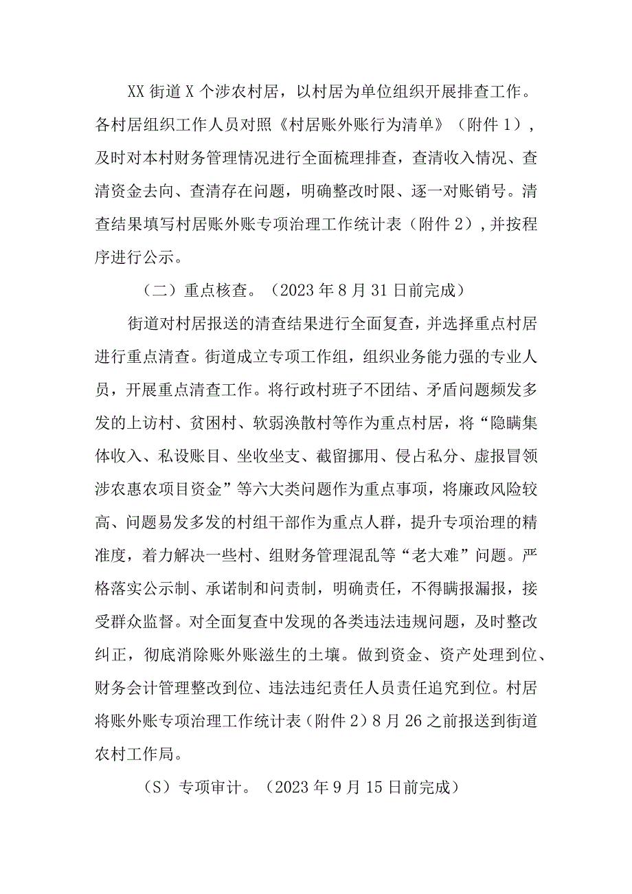 XX街道村居“账外账”专项治理工作实施方案.docx_第2页