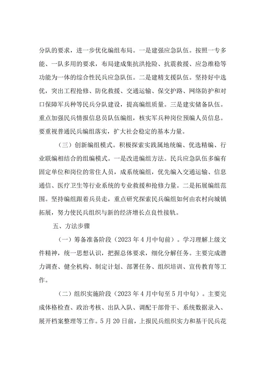 XX镇2023年度民兵组织整顿工作方案.docx_第3页