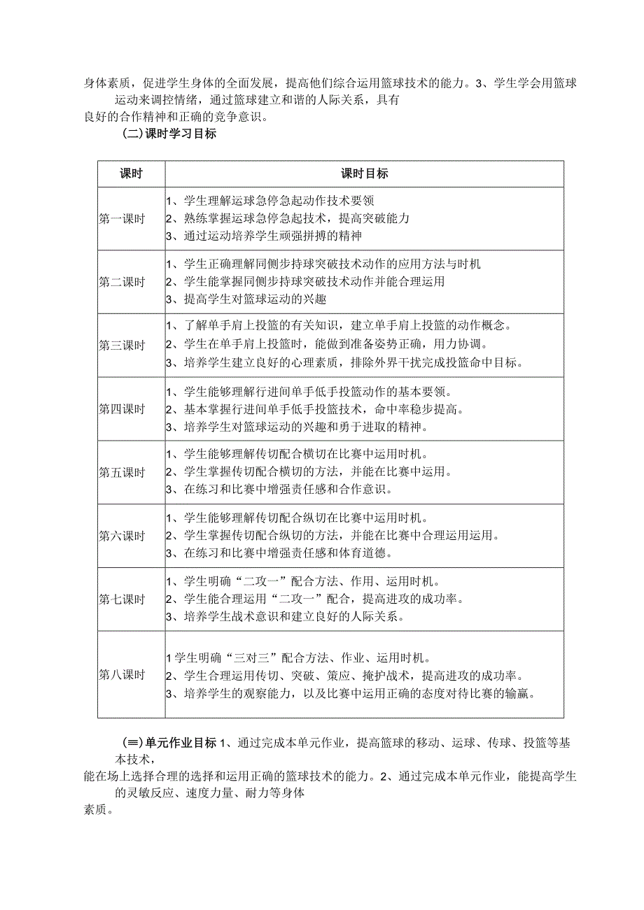 八年级第六章篮球 单元作业设计.docx_第3页